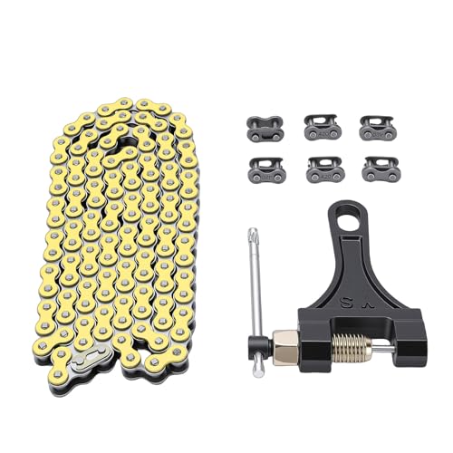 Cadena de motocicleta 420 de 120 eslabones de acero con herramientas para CRF150