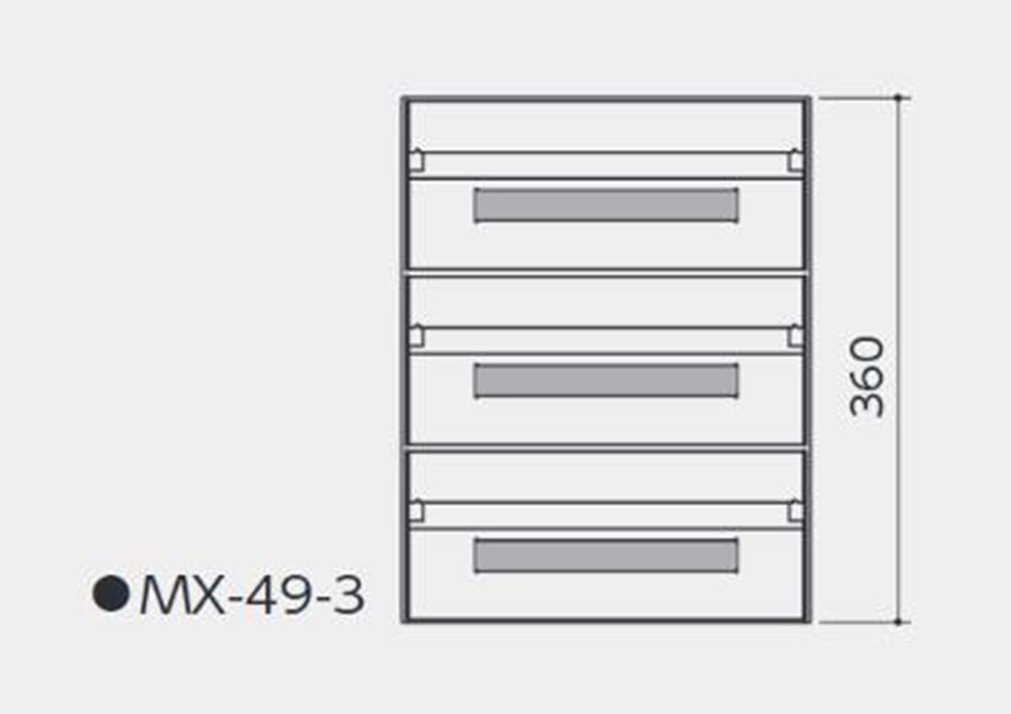 Tajima Metal Work Mailbox MX-49-3 Body Depth 11.0 inches (28 cm), Body Height 15.7 inches (40 cm), Body Width 14.2 inches (36