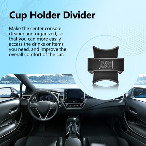 Divisor para portavasos consola central Toyota Corolla 2009-2013 miniatura 2