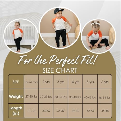 Viscose Baby Pants with Knee Pads, Soft Toddler Pants for Boys & Girls, Baby Boy Pants & Baby Girl Pants 2T-5T4