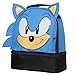 Bioworld Sega Sonic the Hedgehog Lunch Bag Big Face Dual Compartment Lunch Box Kit