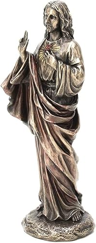 Miniatura 3 de Veronese Design Estatua de resina bronceada fundida en frío de 8 1/4 pulgadas de alto, escultura religiosa, decoración del hogar, regalo