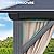 YITAHOME 10x12FT Hard-Top Double Roof Gazebo Canopy Outdoor with Netting and Shaded Curtains, Aluminum Frame Polycarbonate Hardtop Garden Tent for Patio, Backyard, Deck and Lawns, Brown