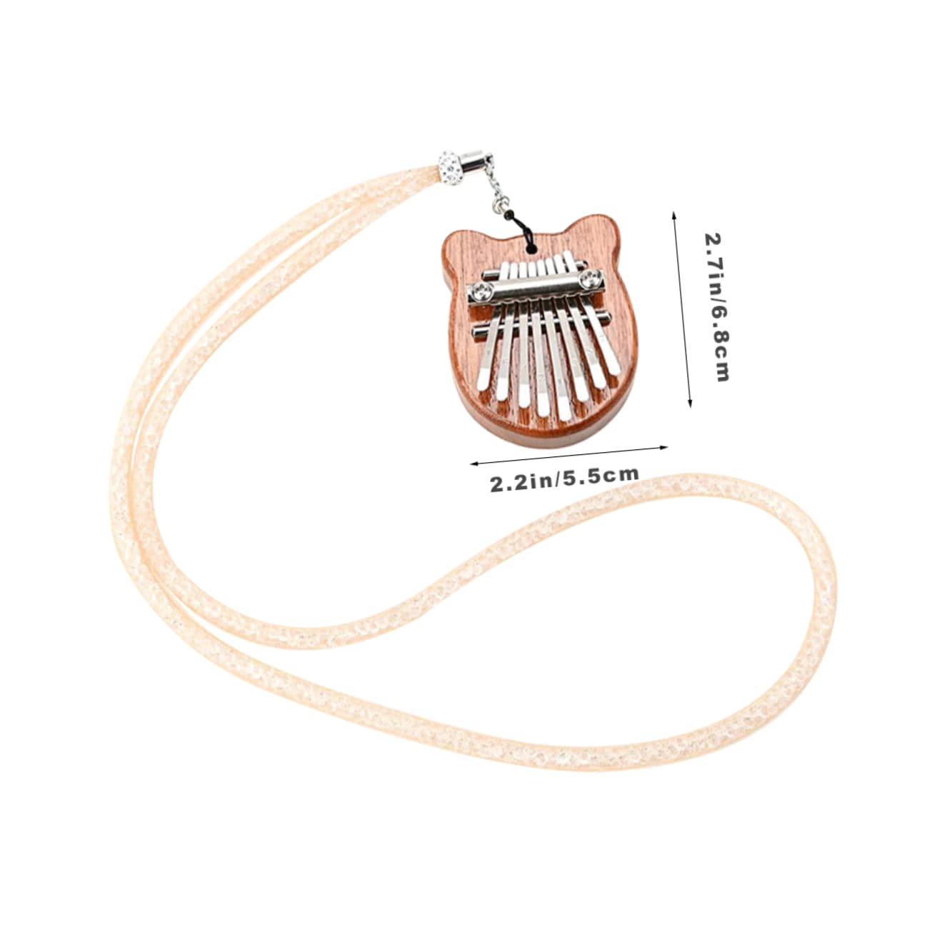 TOYANDONA 3kawałki Miniaturowa Kalimba z Drewna Instrument Muzyczny Do Gry Domu Etui i Ergonomiczny Kształt Dla Łatwego Odtwarzania Melodii