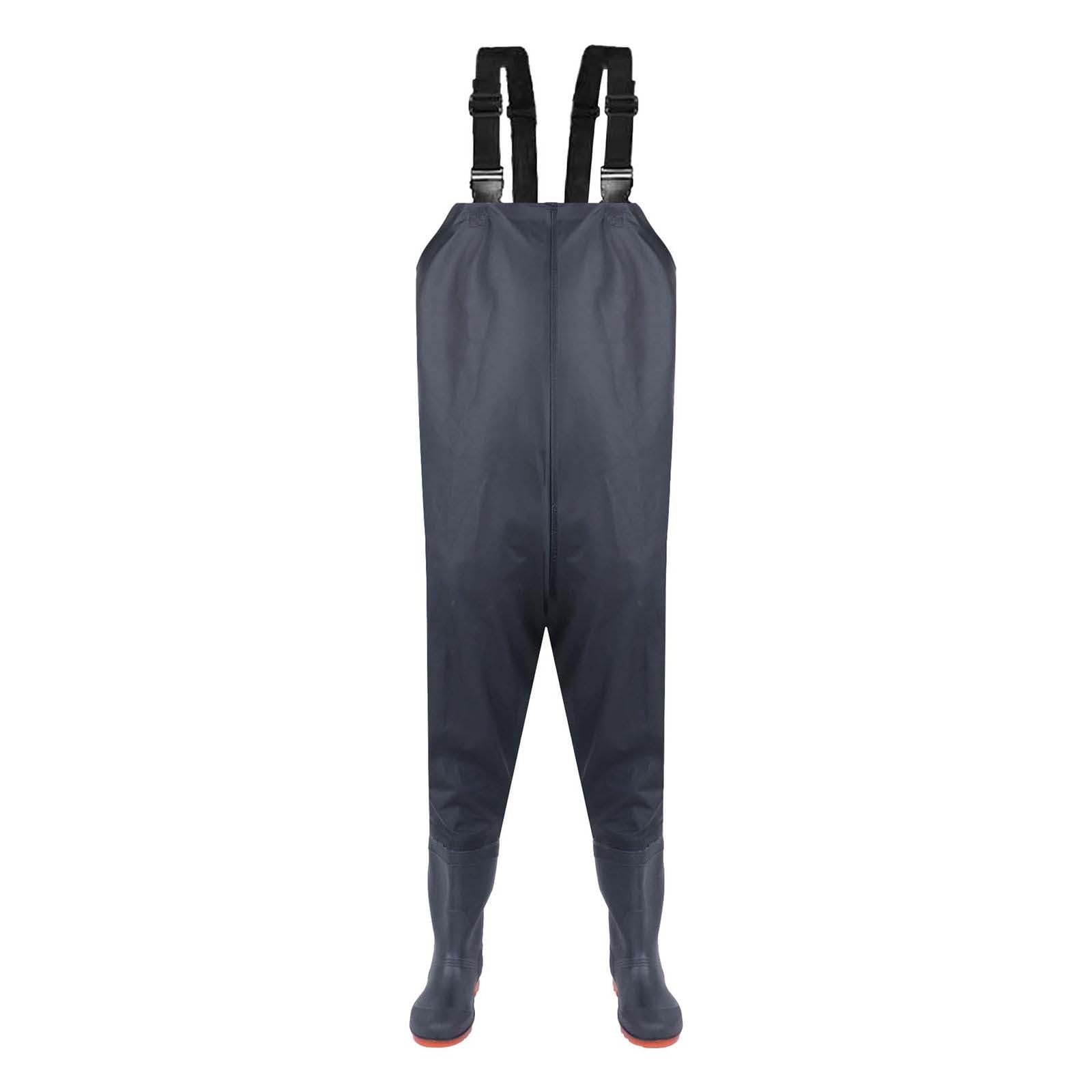 Babero y soporte de pesca impermeables – Vadeadores para hombres y mujeres, vadeadores de pecho de pesca con botas, impermeables y transpirables, para hombres y mujeres, vadeadores ligeros para pecho