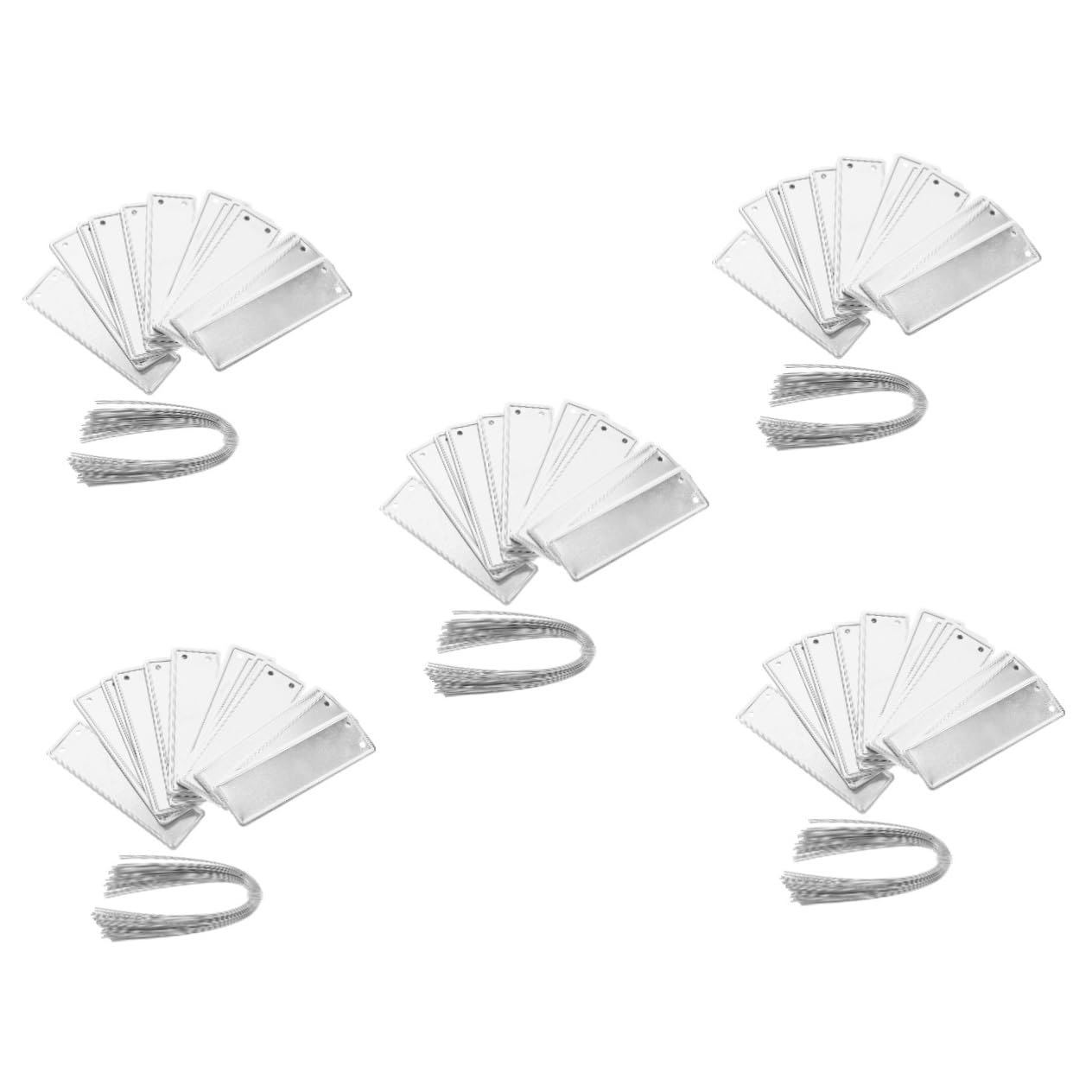 BESPORTBLE 5 Ensembles Étiquettes Rondes En Aluminium Art Étiquettes De Jardin Marqueurs D'usine En Aluminium Étiquettes Réutilisables Étiquette De Plante De Jardin En 50 Pièces * 5