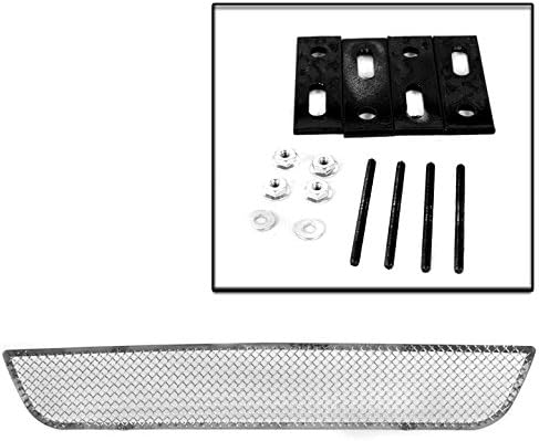 Upper+Bumper Stainless Steel Mesh Grill Insert Combo Emblem Cutout Compatible with 2003-2006 Ford Expedition