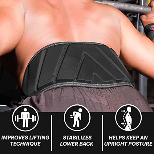 Dmoose Weight Lifting Belt, Comfortable Lumbar & Back Support, Auto Locking Weight Belt To Keep Body In Proper Shape, 6 Inch Gym Belt For Squats, Deadlift, Cross Training, Powerlifting Xl #TOP4