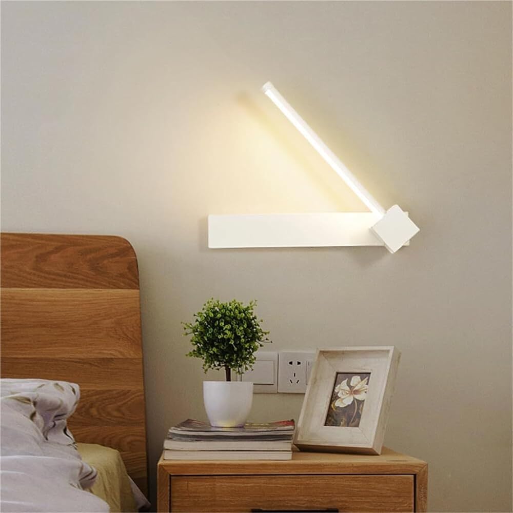Nowoczesna lampa ścienna do wnętrz, liniowy metalowy pasek świetlny LED z 3 regulowanymi opcjami temperatury barwowej do łazienki, toaletki, salonu, sypialni, przedpokoju