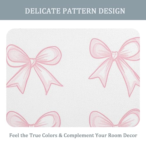 Pink Bow Blackout Curtains, 108 Drop, Girls Kawaii Printed Curtains for Living Room, Bedroom, Eyelet Drapes for Window Home Decor, 90x108 Inch 2 Panels l5ax1-72 - Image 6