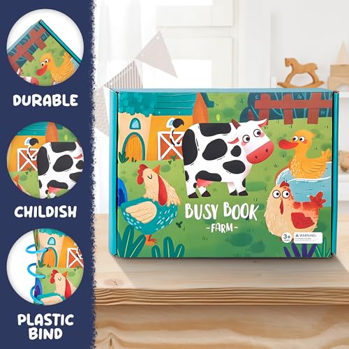 Image of Busy Book Comes with Pen Control Training ,Toddler Busy Book with autoadhesive , Busy Book , Preschool Busy Book , My Preschool Busy Book , Busy Book for Toddlers 3-5 , Busy Book for Toddlers 2-4