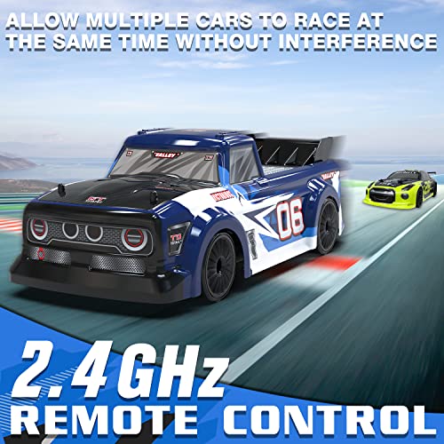 Racent Remote Control Car 1:14 Scale Rc Drift Car For Adults, 2.4Ghz 4Wd High Speed Drift Truck With Led Light, 2 Batteries And Replaceable Wheel, Xmas Gifts For Boys Girls #TOP3