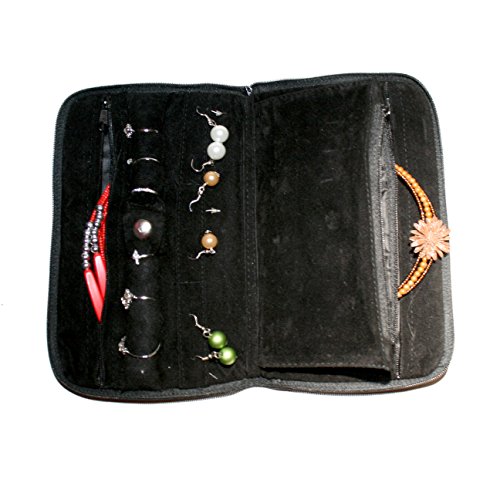 LAMINET Jewelry Travel Organizer BLACK - 8" x 5"