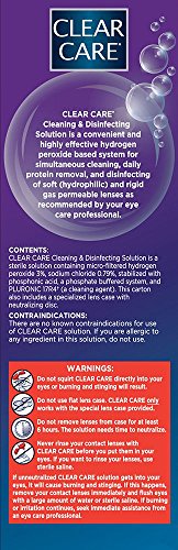 Clear Care Cleaning Solution with Lens Case, Twin Pack, 12-Ounces Each
