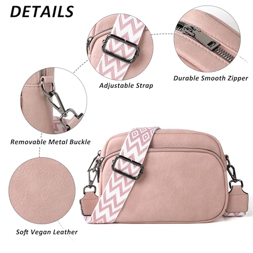 Image of TANTOMI Small Crossbody Bag for Women, Vegan Leather Shoulder Bags for Women, Travel Purse with Adjustable Shoulder Strap