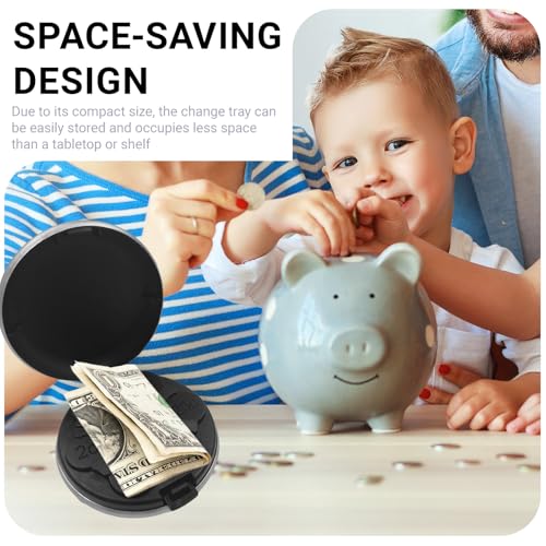 Zerquell Monedas Monedero Euro, Smart Wallets, Portátil Monedero Cambio, 7 Dispensadores, Organizador Estuche Duro Almacenaje para Monedas para Coche, Carteras, Bolsillos (Plata) - imagen 6