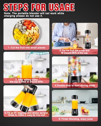 Ziploc MDL-11 PORTABLE BLENDER Portable Blender, Personal Blender Usb Rechargeable thumb #3