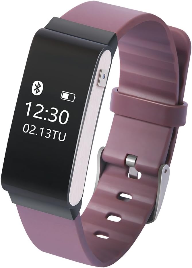 KEBAINAK Kebaina A22 Smart Bracelet,Temperature Fitness Tracker with Heart Rate Monitors Watch Wristband,Gray