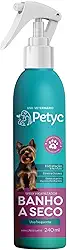 Banho A Seco Spray PETYC Para Cães e Gatos Higienizador Sem Enxágue Limpeza Rápida (240 ml)