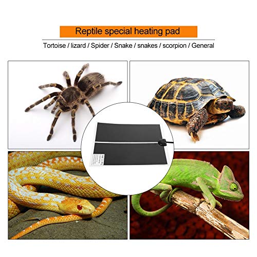 KABASI Reptile Heating Pad, 14W 11x11 inch Waterproof Reptile Heat Pad Under Tank Terrarium with Temperature Control⦠- Image 6