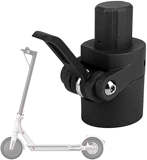 FEC GLDYTIMES Folding Pole Base Compatible for Xiaomi Mi M365 Pro Electric Scooter Lock Screw Hook Metal Connector Replacement Spare Parts (Black)