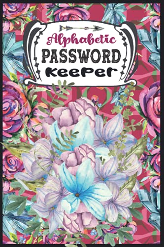 Password Keeper: Password Book with Alphabetical Tabs for Computer, Network, Mobile & Social Media | Large Print Address book Tabbed | Over 400 ... with Icons | Home & Office Password Vault
