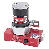 Edelbrock 182051 Quiet-Flo Electric Fuel Pump 120 GPH 6.5 PSI 3/8 in. NPT Inlet/Outlet, Red
