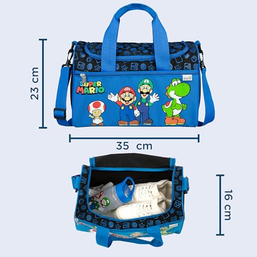 Bolsa de deporte Scooli con compartimento espacioso y bandolera ajustable para niños 2