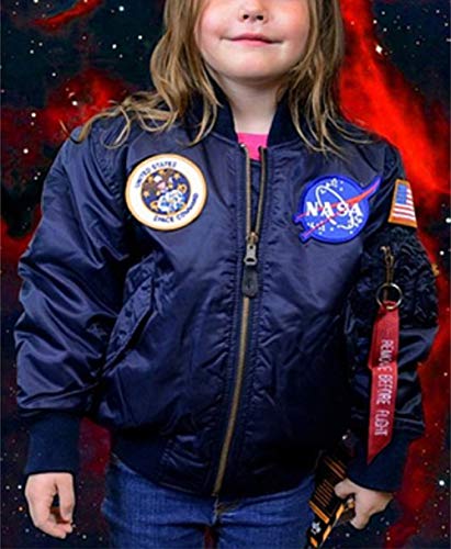 Image of CORIRESHA Mens NASA Embroidery Badge Slim Fit Bomber Jackets Zipper Windbreaker