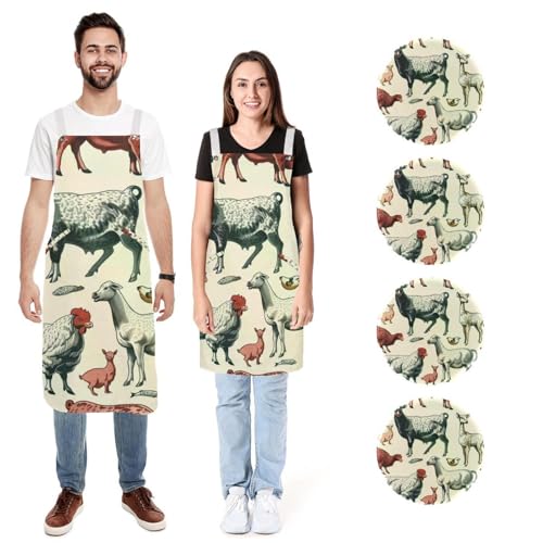 Tablier imperméable réglable fini les vêtements mouillés lot de 2 poches