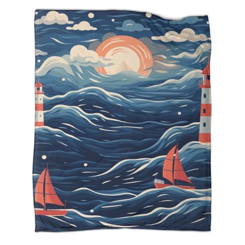 Couverture de voyage chaude et moelleuse en microfibre pour adultes