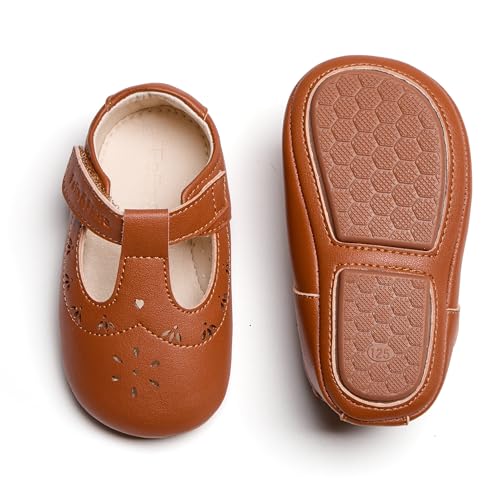 Image of Soft Sole Baby Dress Shoes - Infant Baby Walking Shoes Moccasinss Rubber Sole Crib Shoes