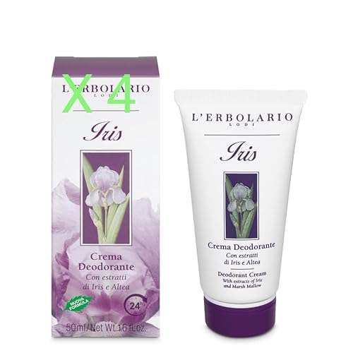 IRIS Crema Deodorante 50 ml (4 Confezioni) formula 24 ore