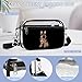 German Shepherd U.S Flag Clear Bag Print Crossbody Bags Messenger Shoulder Purse Women Men Handbag