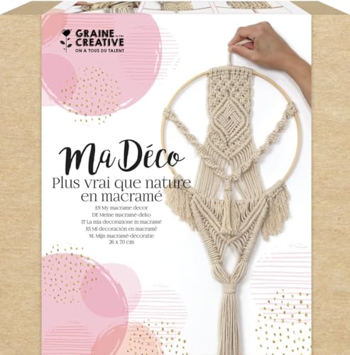 GRAINE CREATIVE Macrame Kit - 70 x 26 cm