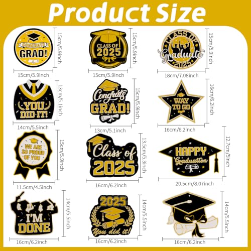 Image of Graduation Hanging Swirls, 30 PCS Graduation Decorations Class of 2025, Black and Gold Graduations Party Decoration Congrats Grad Hanging Swirls Ceiling Streamers for School Graduations Party Supplies