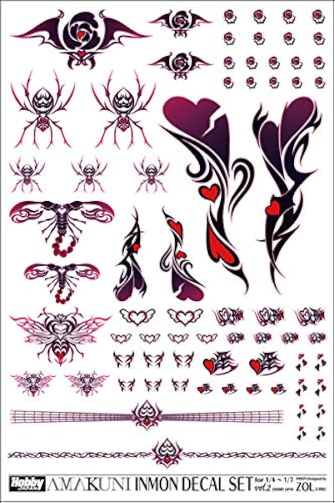 Amazon | INMONデカールセット vol.2 1/4～1/7スケール用 | フィギュア