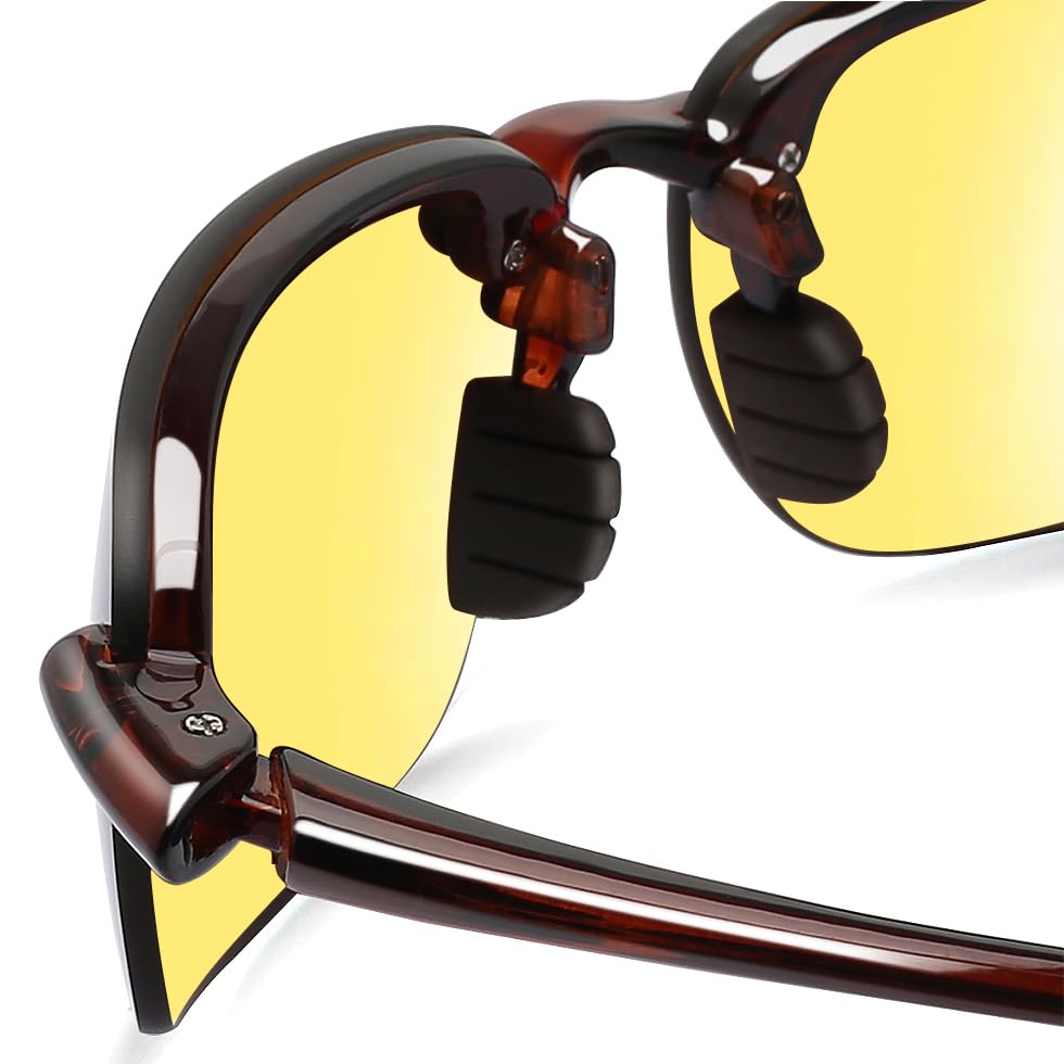 Image of JULI Sports Sunglasses for Men Women Tr90 Rimless Frame for Running Fishing Baseball Driving MJ8001