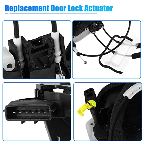 Image of X AUTOHAUX Front Left Power Door Lock Actuator Assembly Motor for Infiniti G25 G35 G37 Q40 80501-JK600 Front Driver Side Door Lock Latch Actuator Replace Door Latch Assembly Motor with Rod