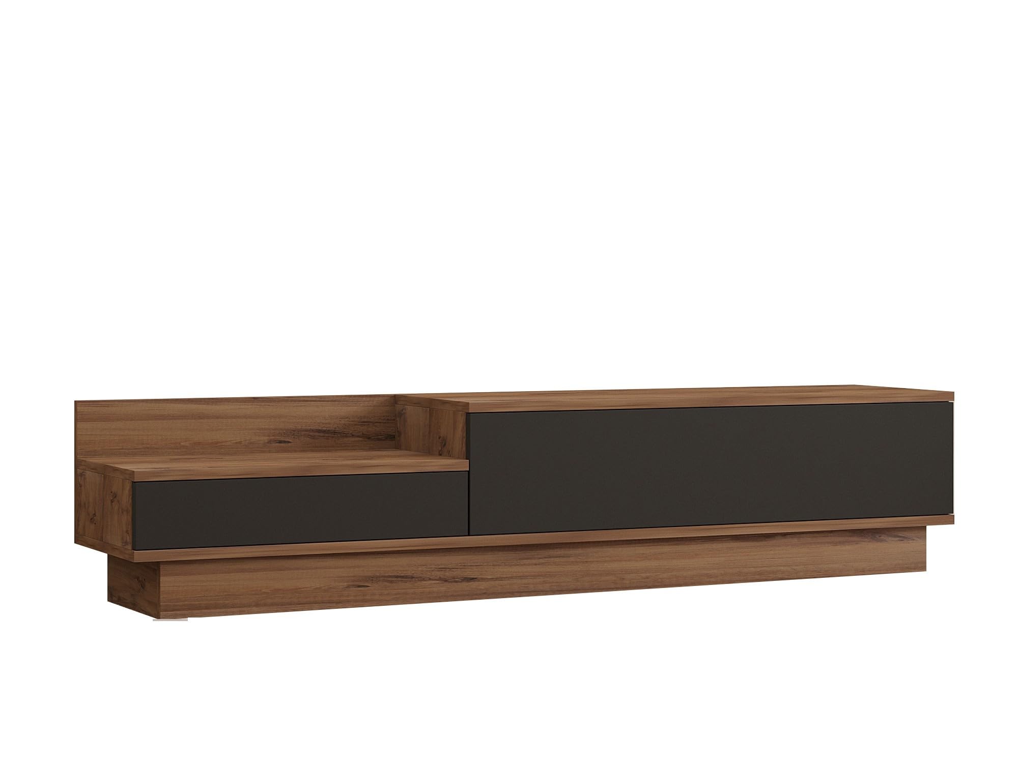 Hanah Home Supporto per TV, melammina, Atlantic Pine Anthracite, Taglia Unica