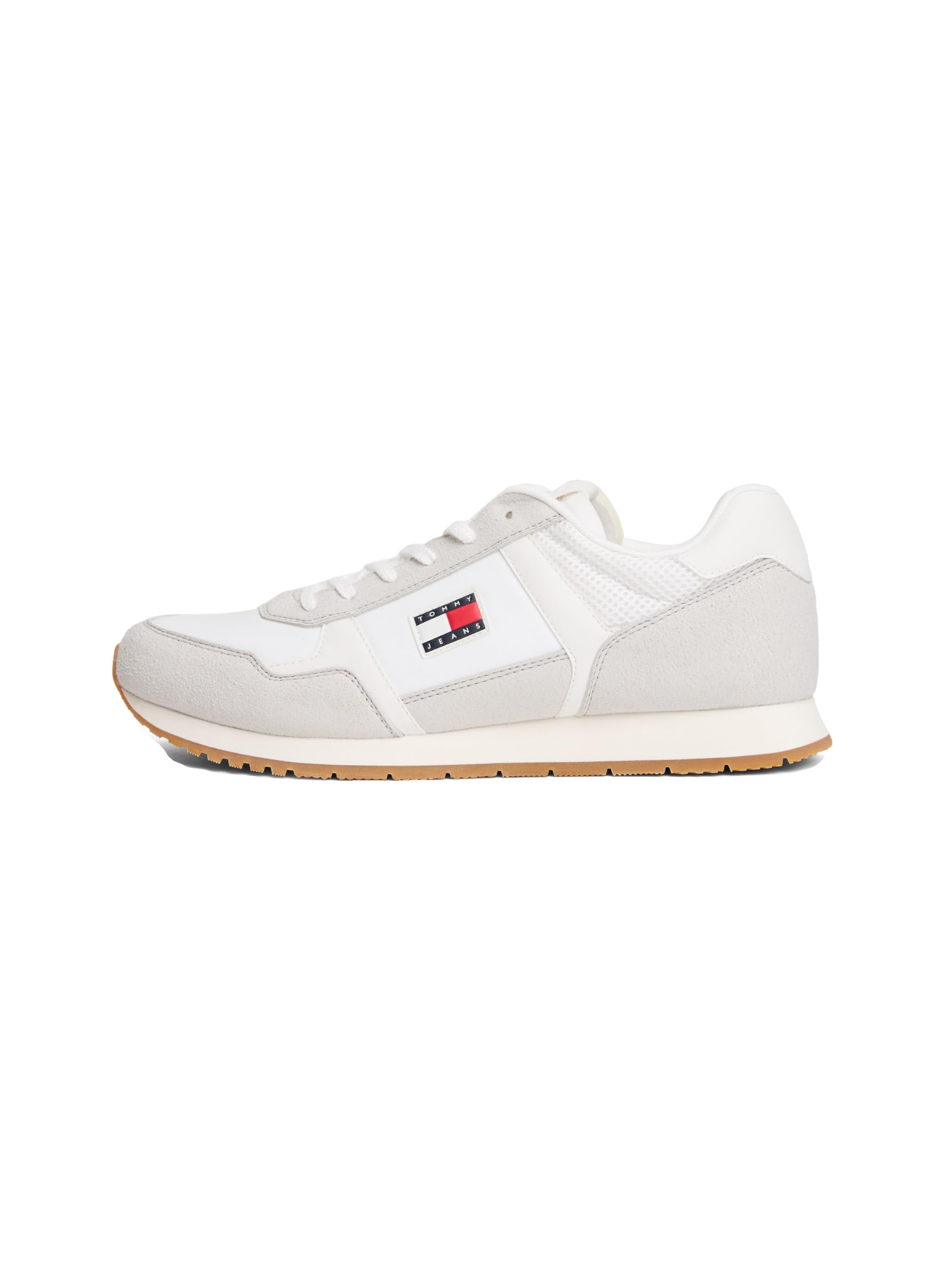 Tommy Jeans Men's TJM Runner Casual Em0Em01590 Low Top, White (Ecru), 9 UK