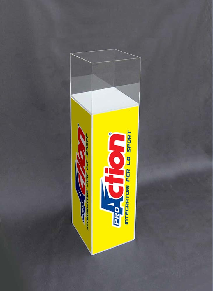 ORUS - Teca con base bianca (30 x 30 x 140(h))