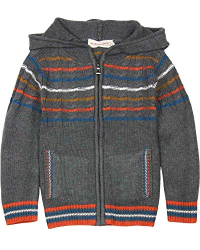 Deux par Deux Little Boys' Hooded Cardigan Go Mecano, Sizes 18M-6