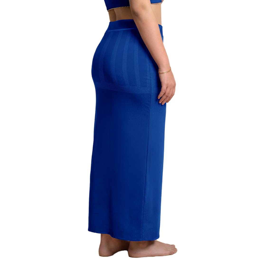 dermawear Women Blended Fabric Saree Shapewear Petticoat (Royal Blue, XL) 1