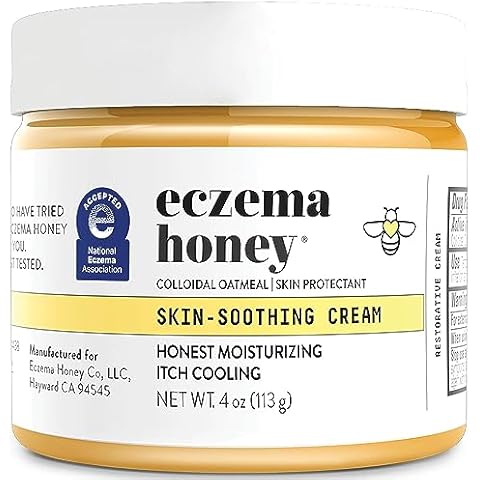 ECZEMA HONEY Original Skin-Soothing Cream - Organic Hand & Body Eczema Relief - Natural Honey Lotion for Dry, Itchy, & Irritable Skin (4 Oz) Cover