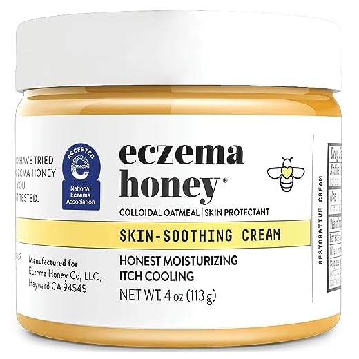 ECZEMA HONEY Original Skin-Soothing Cream - Organic Hand & Body Eczema Relief - Natural Honey Lotion for Dry, Itchy, & Irritable Skin (4 Oz)