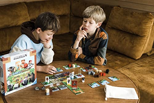 Ravensburger, Jeu de société Minecraft pour enfants - Sauvez le village