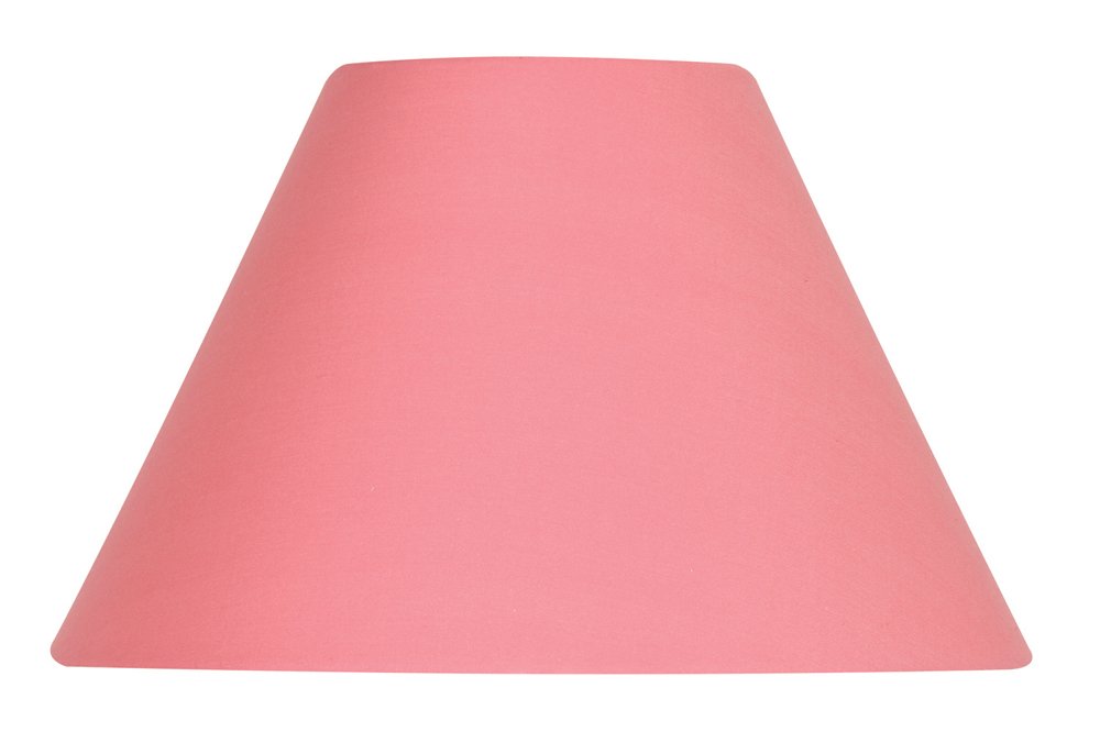 Oaks Lighting S501/12 SM Cotton Coolie Shade, 12-inch, Salmon, Fabric