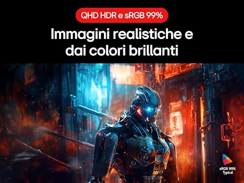 UltraGear 27GS75Q Monitor Gaming 27" IPS QHD (2560x1440), 200Hz (OC), 1ms (GtG), G-Sync Compatible, AMD FreeSync, HDR10, HDMI 2.0, DisplayPort 1.4, Flicker Safe, Nero - Monitor - Immagine 3