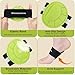 Arch Support Compression Sleeves, 3 Pairs, Cushioned Foot Relief for Plantar Fasciitis and Fallen Arches, Black/Green